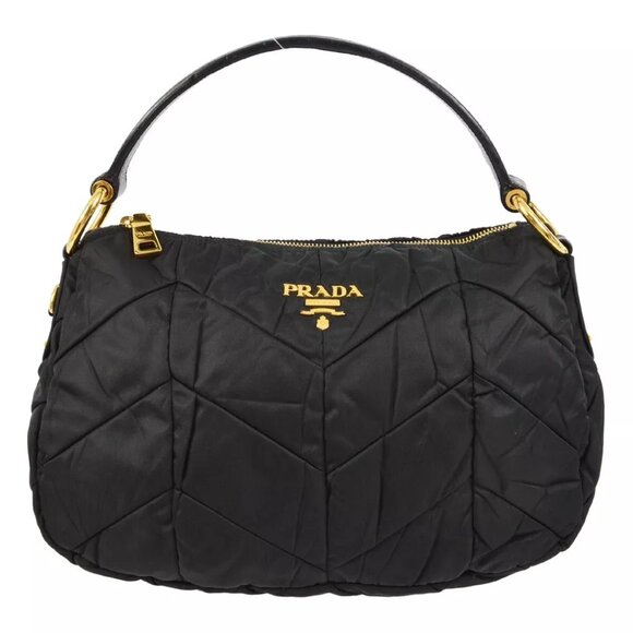 Prada Black Nylon Handbag 25 161974 - Picture 1 of 6